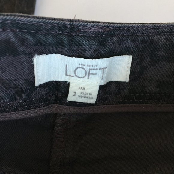 LOFT ~ Julie fit snakeskin print Skinny Jeans - Picture 3 of 8